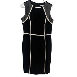 Studio One New York Black White Sheath Dress Size 10 Business Profess Networking
